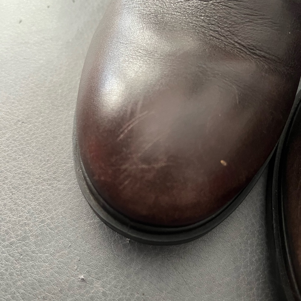 ECCO Touch 15 Brown Leather Ankle Boots - Picture 4 of 12